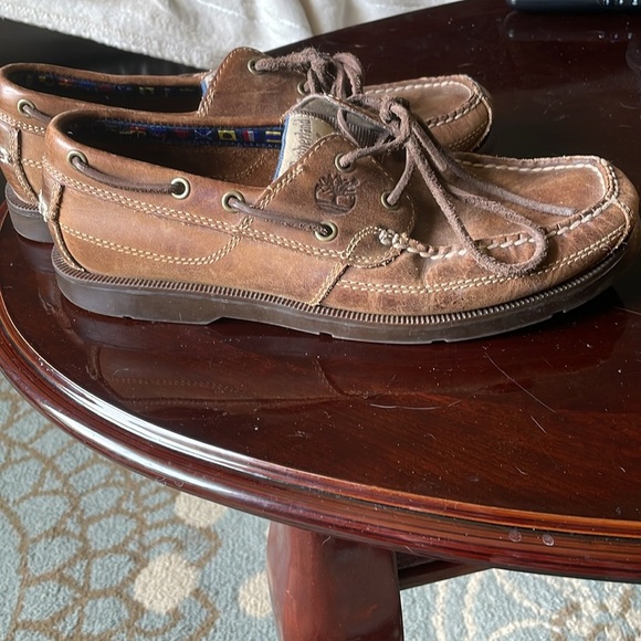 Timberland Earthkeepers Anti-Fatigue Men’s Brown Leather Stitching Loafers Sz 9 - Picture 5 of 7